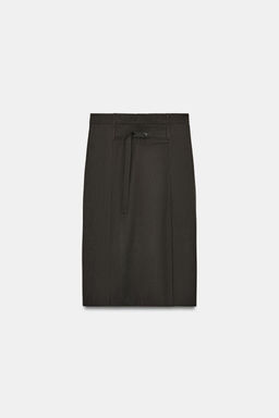 ZW COLLECTION STRAIGHT MIDI SKIRT - Zara фото 7