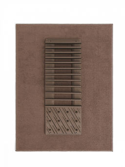 Набор: сушилка пластиковая с ковриком для сушки посуды 45х60 бежевый полиэстер/пластик