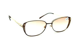 Готовые очки f- 1008 brown/gold тонировка +1,5