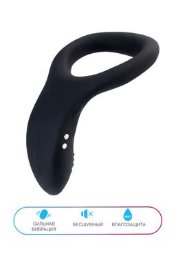 Эрекционное кольцо LOVENSE Diamo, силикон, черное, 13,3 см