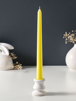 Цена за 2 шт. Свеча античная 25 см, 58 гр, 7 ч, цв. пастельно-жёлтый