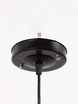 Светильник подвесной 1117/1, E27, 40 Вт, 22.5×70 см, чёрный