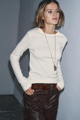 LONG SLEEVE T-SHIRT - Zara фото 2