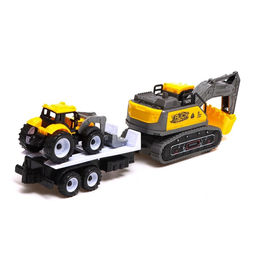 Экскаватор инерционный Стройка, с прицепом и трактором, МИКС - Simaland фото 3