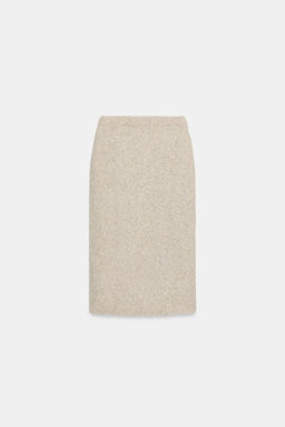 BRUSHED EFFECT KNIT MIDI SKIRT - Zara фото 3