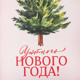 Цена за 5 шт. Коробка подарочная с пластиковой крышкой «Уютного Нового года!», 20×30×8 см
