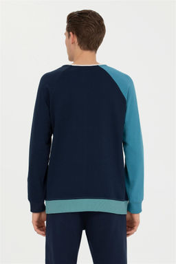 Свитшот мужской U. S. Polo Assn темно-синий из хлопка - U.s. polo assn фото 12