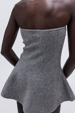 Top bandeau con cuentas decorativas - H&m фото 5