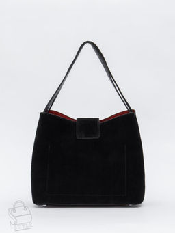 Сумка женская кожаная 2400YF black Polina&Eiterou