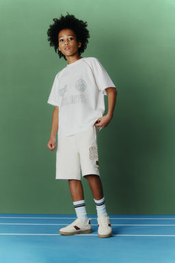 CAMISETA JOGGING MANGA RANGL?N / Blanco - Zara фото 2