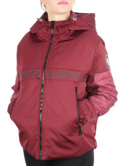 009 DARK RED Куртка демисезонная женская (100 гр. синтепон) - Fashion фото 3
