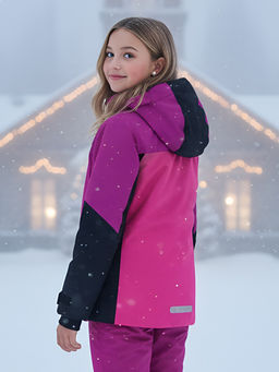Горнолыжный костюм зимний для девочки розового цвета 9434R - Valianly фото 16
