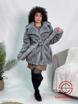 Шуба женская из искусственного меха