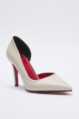 Trendyol Shoes Nude Sivri Burun Kad?n Stiletto Ince Topuklu Ayakkab? TAKSS25TO00061