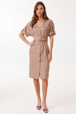 Платье LYUSHe 4129 коричневый