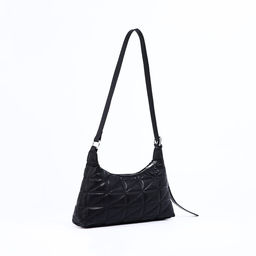 Сумка-багет на молнии, цвет чёрный - Simaland фото 4