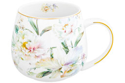 Кружка 400 мл 12,5*9,5*8,5 см Корнелия бочонок NEW BONE CHINA - Elan gallery фото 4