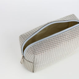 Косметичка на молнии женская, с подкладом, маленькая, серая - Simaland фото 3