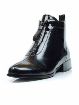 01-C1453-1-21R100-M BLACK Ботинки демисезонные (натуральная кожа, байка) - Фабричный китай фото 6