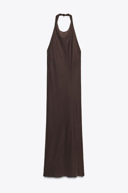 FLOWING HALTER DRESS - Zara фото 14