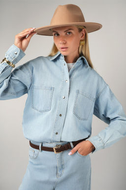 Женская джинсовая рубашка Happyfox  фото 23