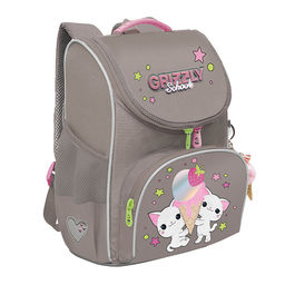 RAm-684-5 Рюкзак школьный с обвесом и мешком для обуви - Grizzly фото 26