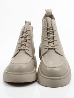 01-XKL22-107R LT. BEIGE Ботинки демисезонные женские (натуральная кожа, байка)