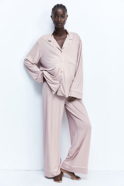 MAMA Pijama con ribetes decorativos