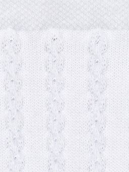 OMSA kids Calzino 22A03 ажурная косичка и цветочки - bianco  фото 4