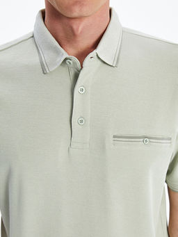 Polo Yaka Merserize G?r?n?ml? Erkek Ti??rt