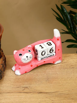 Календарь настольный Кошка, 13410 см, дерево, розовый - Simaland фото 4