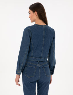 Mavi Crop Top Jean Ceket - Pierre cardin фото 5