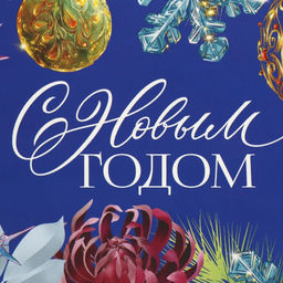 Цена за 5 шт. Коробка складная с двусторонним нанесением «С Новым годом» 16×10×10 см