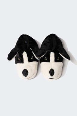 Мужские домашние тапочки на плоской подошве - Defacto фото 7