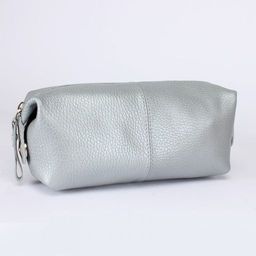 Косметичка Croco-К-720 натуральная кожа (1 отдел), серый металлик (230) 238022