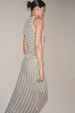 ASYMMETRIC STRIPED SKIRT - Zara фото 5