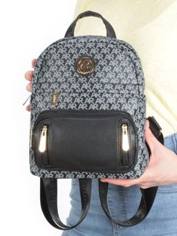 F2390-2 BLACK Сумка-рюкзак (искусственная кожа)