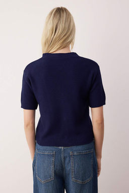 Lacivert Dugme Aksesuar Detayl? Triko H?rka TWOAW26HI00266 - Trendyolmilla фото 4