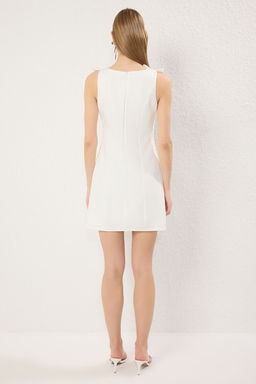 TRENDYOLMILLA Siyah A Kesim Fiyonklu Mini Dokuma Elbise TWOSS25EL00267 фото 4