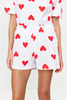 Trendyolmilla Pembe %100 Pamuklu Kalpli Sortlu Orme Pijama Tak?m? THMSS24PT00029 фото 11