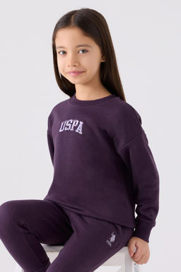 Фиолетовый пижамный комплект для девочки - U.s. polo assn фото 2