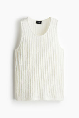 Camiseta sin mangas en punto de canal? Regular Fit