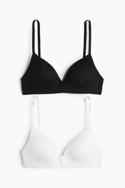 Pack de 2 sujetadores de microfibra sin aros - H&m фото 5