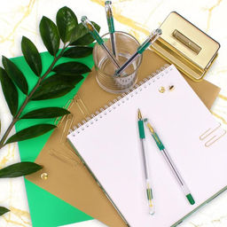 Цена за 12 шт. Ручка шариковая MunHwa. MC Gold, зелёный стержень, узел 0.5 мм, резиновый упор