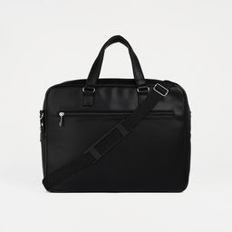 Сумка деловая на молнии, 2 наружных кармана, цвет чёрный - Textura фото 3