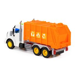 Профи, автомобиль коммунальный инерционный (со светом и звуком) (оранжевый) (в коробке) - Полесье фото 3