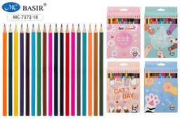 Карандаши Basir "Лапки" 18цв. (MC-7373-18)