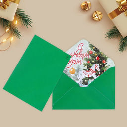 Цена за 10 шт. Конверт для денег «Новый год», 16×11 см