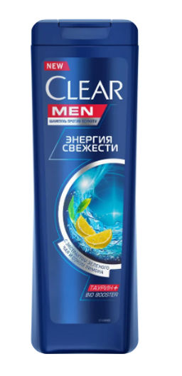 CLEAR шампунь 200мл Муж Энергия свежести
