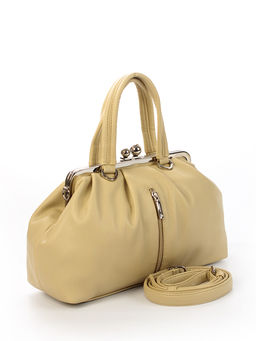 LACCOMA сумка Аурора-Y2005-желто-бежевый эко кожа хлопок фото 3